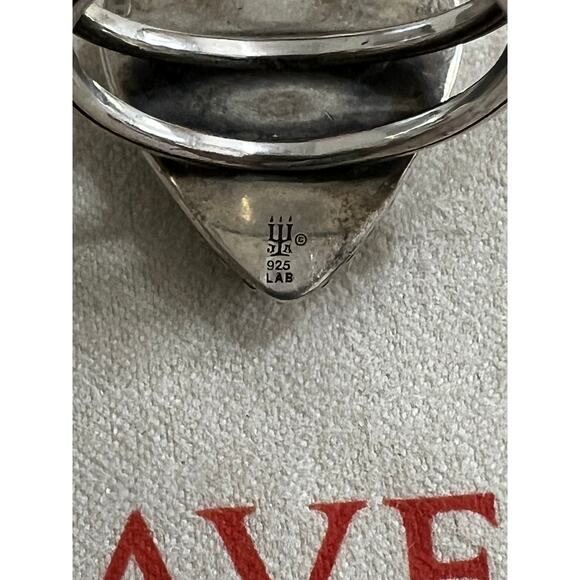 Retire, HTF James Avery Sculpted Hearts and Tulips Purple Doublet ring sz. 9￼ - Picture 7 of 11